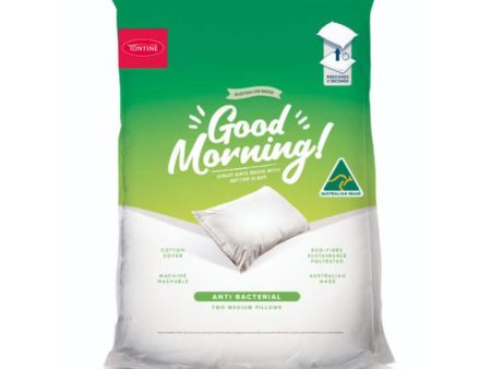 Good Morning Anti Bacterial 2 Pack Pillow For Sale