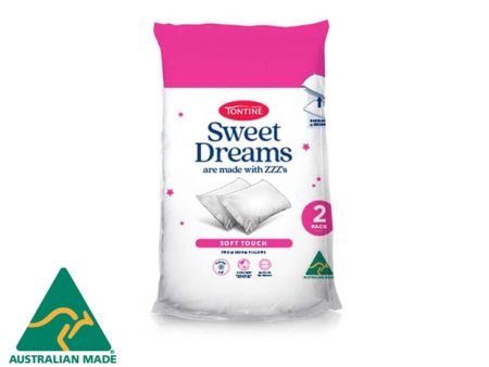 Sweet Dreams Soft Touch Pillow - Medium 2 Pack Hot on Sale