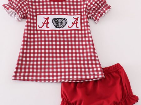 Alabama embroidery girl bloomer set Supply