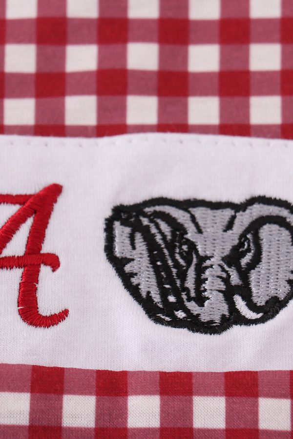 Alabama embroidery boy gingham jonjon Cheap