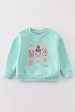 Mint nutcracker embroidery mom&me fleece sweatshirt Cheap