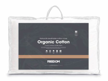 Freedom Organic Cotton 2 Pack Medium Pillow For Discount