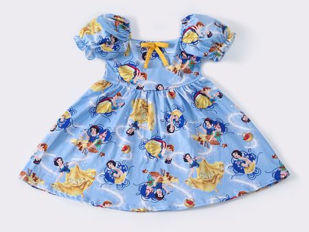 Blue princess character dress Discount