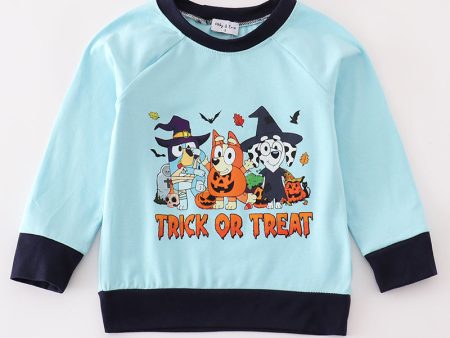 Blue halloween character boy top Sale