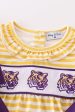 Yellow tiger embroidery LSU girl bubble Online Hot Sale