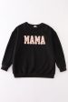 Black MAMA applique women sweatshirt Online