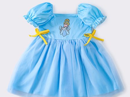 Blue princess tulle dress on Sale