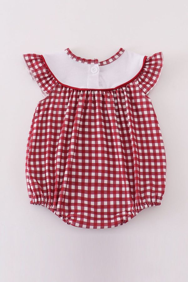 Alabama embroidery girl gingham bubble Online Hot Sale