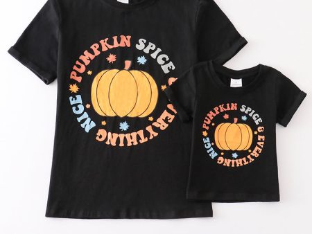 Black halloween girl top mommy & me Discount