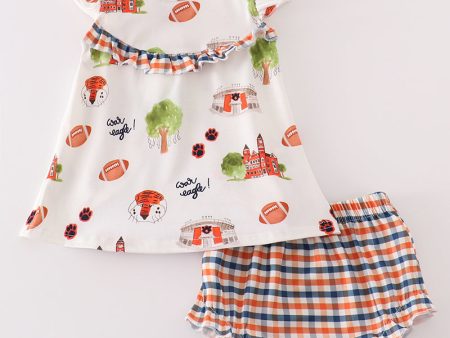 Auburn football tiger baby girl set For Cheap