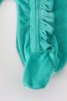 Turquoise velvet girl romper Online