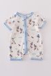 Baseball print boy romper Online Hot Sale