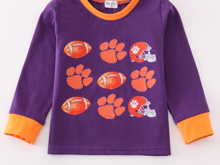 Clemson football print boy top Online Sale