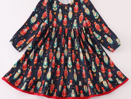 Black nutcracker print dress Supply