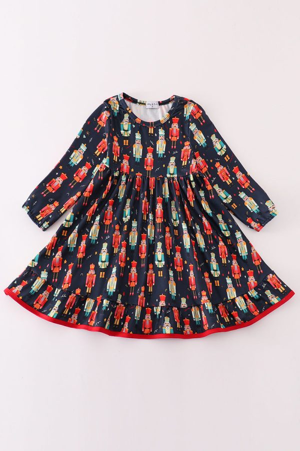 Black nutcracker print dress Supply