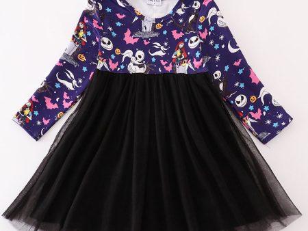 Black halloween ghost tutu dress Online Hot Sale