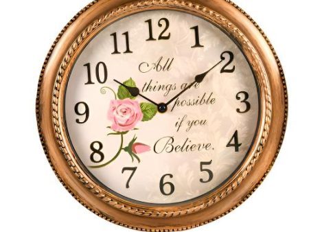 WHOLESALE WALL CLOCK SILVER GOLD ASST 12 SOLD BY CASE For Discount