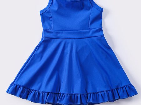 Blue girl tennis dress For Discount