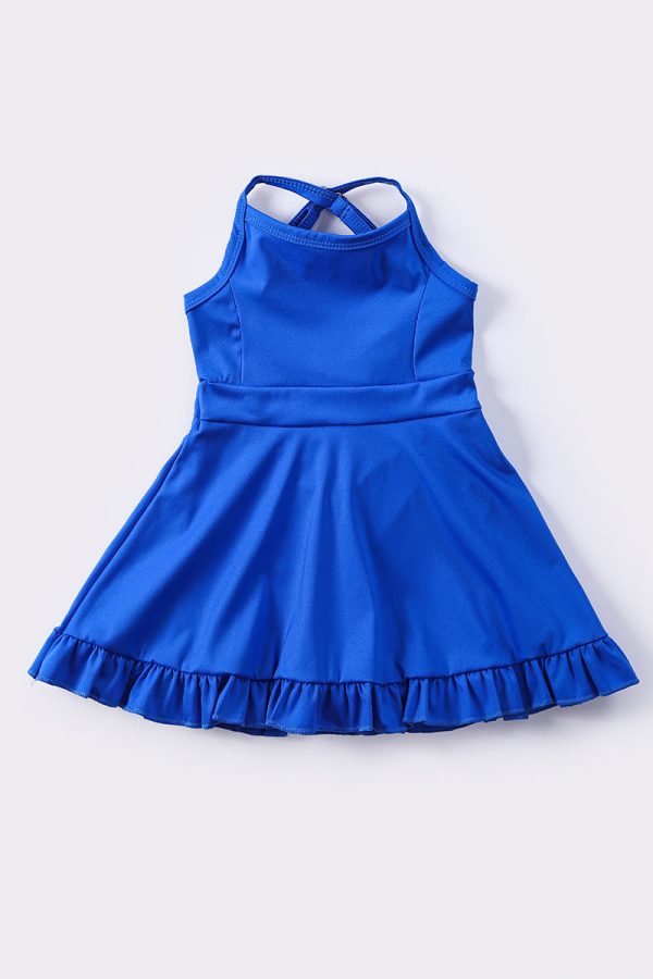 Blue girl tennis dress For Discount