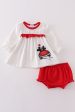 Valentine s day character applique girl bloomer set Sale