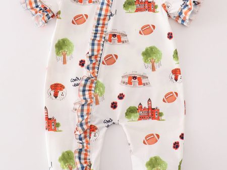 Auburn football tiger girl romper Hot on Sale