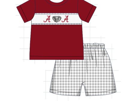 Alabama embroidery boy set Online