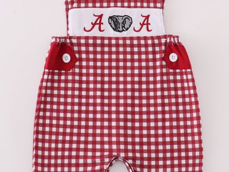 Alabama embroidery boy gingham jonjon Cheap