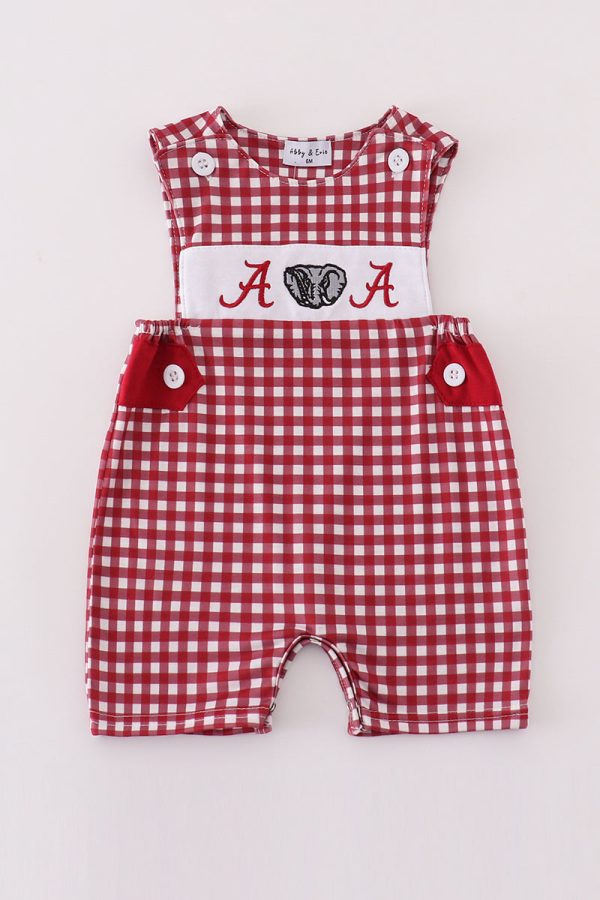 Alabama embroidery boy gingham jonjon Cheap