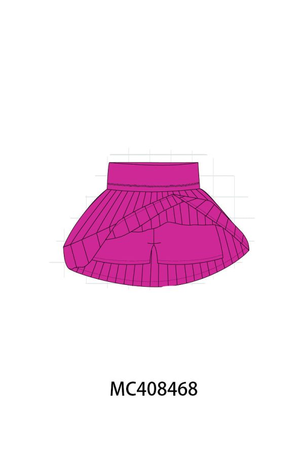 Hot pink Pleats active skorts Sale