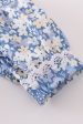 Blue delicate floral smocked girl bubble Online