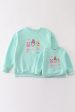 Mint nutcracker embroidery mom&me fleece sweatshirt Cheap