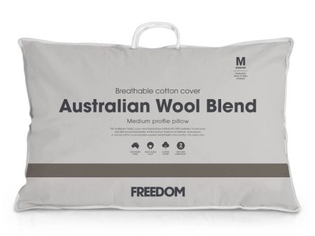 Freedom Australian Wool Blend Pillow - Medium For Discount