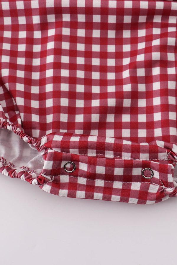 Alabama embroidery girl gingham bubble Online Hot Sale