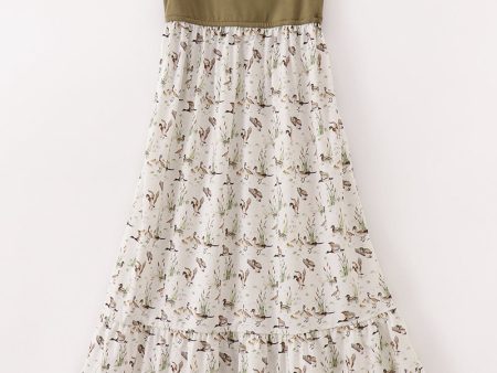 Sage duck mom dress Online