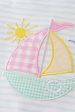 Blue stripe sailboat embroidery girl set Online