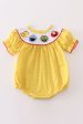 Yellow dot charactor embroidery girl bubble Supply