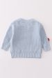 Blue floral hand-embroidery jumper sweater on Sale