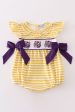 Yellow tiger embroidery LSU girl bubble Online Hot Sale