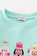 Mint nutcracker embroidery mom&me fleece sweatshirt Cheap