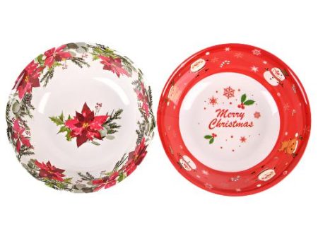 WHOLESALE HX KOCINA XMAS MELAMINE SOUP BOWL ASST 9 SOLD BY CASE For Cheap