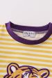 Yellow tiger embroidery LSU boy bubble Fashion