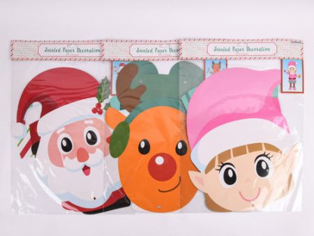 WHOLESALE HX XMAS CUTOUT JOINTED ASST CHARACTERS 36 SOLD BY CASE Sale