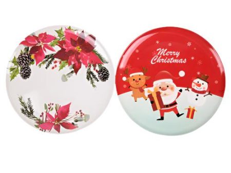 WHOLESALE HX KOCINA XMAS MELAMINE DINNER PLATE ASST 10 SOLD BY CASE Supply