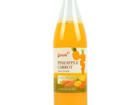 WHOLESALE GABRIELA CARROT & PINEAPPLE JUICE DRINK 485ML + CRV SOLD BY CASE For Discount