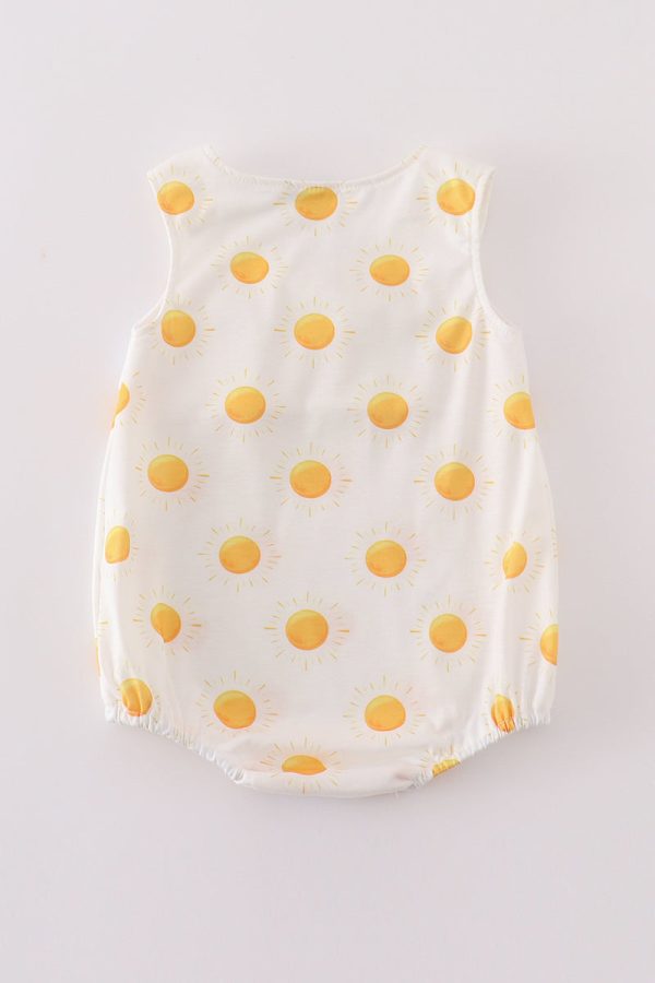 Yellow you are my sunshine embroidery boy bubble on Sale