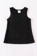 Black blank basic kids teens adult tank top Cheap