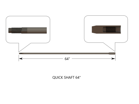 5 Ft. Quick Shaft - 65  Long. For Discount