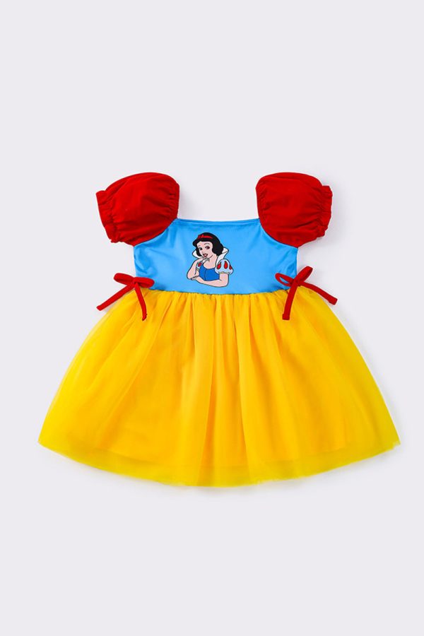 Yellow princess tulle dress Online now