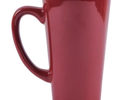 WHOLESALE TOPEKA FUNNEL MUG BURGUNDY 16-OZ SOLD BY CASE Sale