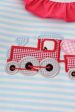 Pink truck heart applique girl bloomer set Cheap